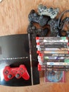 Ps3 console video games controllers bundle ps3 Royalty Free Stock Photo