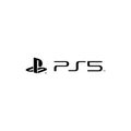 PS5 playstation 5 logo editorial illustrative on white background
