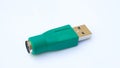 PS2 to USB adaptor Royalty Free Stock Photo