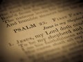 PSALM 23: Old Hymn from Hymnal Page Royalty Free Stock Photo