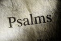 Psalms text header