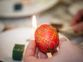 Psanky Ukranian Easter Egg Coloring Royalty Free Stock Photo