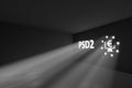 PSD2 rays volume light concept 3d