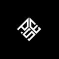 PSE letter logo design on black background. PSE creative initials letter logo concept. PSE letter design Royalty Free Stock Photo