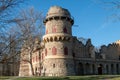 Pseudo-gothic castle Januv hrad, Lednice, Czechia Royalty Free Stock Photo