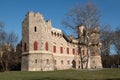 Pseudo-gothic castle Januv hrad, Lednice, Czechia Royalty Free Stock Photo