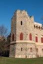 Pseudo-gothic castle Januv hrad, Lednice, Czechia Royalty Free Stock Photo