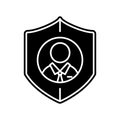 Pseudonymisation, gdpr icon. Element of General data project for mobile concept and web apps icon. Glyph, flat icon for website