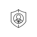 Pseudonymisation, gdpr icon. Element of general data project icon for mobile concept and web apps. Thin line Pseudonymisation, gdp