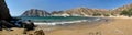 Psili Ammos beach Patmos Greece Royalty Free Stock Photo