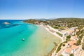 Psili Ammos beach in Samos, Greece Royalty Free Stock Photo