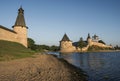 Pskov Kremlin at the confluence of two rivers, the Great and Psk