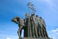 A monument `Battle on the ice`. Pskov