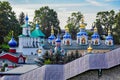 Pskovo-Pechersky Dormition Monastery. Pskov region, Russia Royalty Free Stock Photo