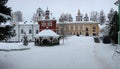 Pskovo-Pechersky Monastery near Pskov, Russia. Royalty Free Stock Photo