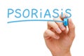 Psoriasis Blue Marker Royalty Free Stock Photo