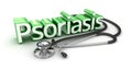 Psoriasis text, 3d Concept