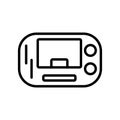 PSP Console icon vector isolated on white background, PSP Console sign , linear and stroke elements in outline style