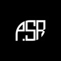 PSR letter logo design on black background.PSR creative initials letter logo concept.PSR vector letter design Royalty Free Stock Photo