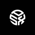 PSX letter logo design on black background. PSX creative initials letter logo concept. PSX letter design Royalty Free Stock Photo