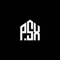 PSX letter logo design on BLACK background. PSX creative initials letter logo concept. PSX letter design Royalty Free Stock Photo