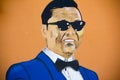 Psy Illustration On The Wall