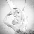 Psyche revived by Cupid kiss Royalty Free Stock Photo