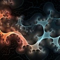 Psychedelic 3d Fractal Design With Biomimicry-inspired Lace Patterns