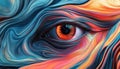 Psychedelic Abstract With Eye