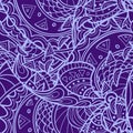 Psychedelic abstract lace pattern