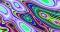 Psychedelic abstract pattern and hypnotic background for trend art, bright artistic