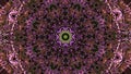 Psychedelic animated geometric colorful background. Design. Trippy abstract blurred mandala pattern.