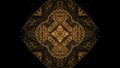 Psychedelic animation with hypnotic pattern of squares. Design. Kaleidoscopic animation of moving pattern with squares
