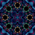 Psychedelic Art Fractal Kaleidoscope pattern