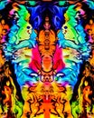 Psychedelic Artwork Trippy Art Modern Dark Royalty Free Stock Photo