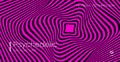 Psychedelic background. Optical illusion. Spiral pattern of growing squares.