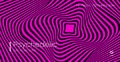 Psychedelic background. Optical illusion. Spiral pattern of growing squares.