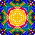 Psychedelic background, vintage abstract, prismatic