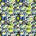 Psychedelic beads illustration seamless pattern