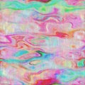 Psychedelic brush strokes geometric pattern with curved lines, Funky liquid shapes, colorful wavy vivid design. Hippie impressioni