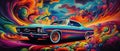 Psychedelic Cars Inspired Spaces In Vibrant Colors