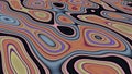 psychedelic cg non-ai abstract fluid pattern illustration Royalty Free Stock Photo