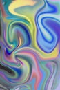 psychedelic cg non-ai abstract fluid pattern illustration Royalty Free Stock Photo