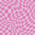 Psychedelic checkerboard poster