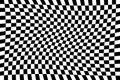 Psychedelic checkered background. Abstract distorted psychedelic texture