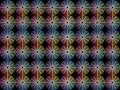 Psychedelic circles Seamless Web Geometric Pattern. Frame Border Wallpaper.