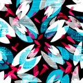 Psychedelic colored graffiti pattern vector illustration