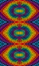 Psychedelic colorful seamless symmetrical wallpaper spectrum