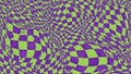 Psychedelic Distorted Checkerboard Pattern Abstract Background Royalty Free Stock Photo