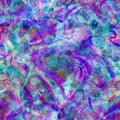 Psychedelic Fluid Liquid Kaleidoscope Print with Swirls Royalty Free Stock Photo